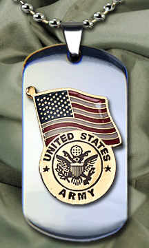 Army Insignia with Flag