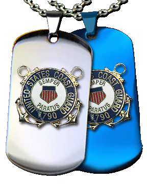 Coast Guard Dog Tag Stainless Steel Semper Paratus