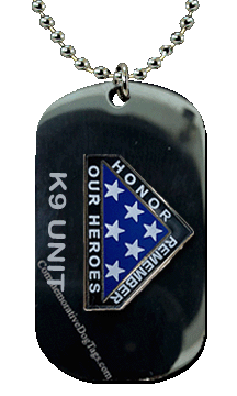Memorial K9 Dog Tag Stainless Steel