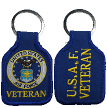 Navy Veteran Embroidered Key Chain