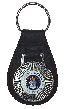 Air Force Leather Key Chain