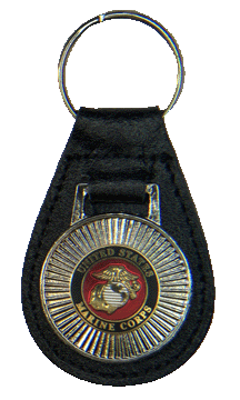 Marine Leather Key Chain