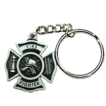 1-3/8 Fire Fighter Key Chain