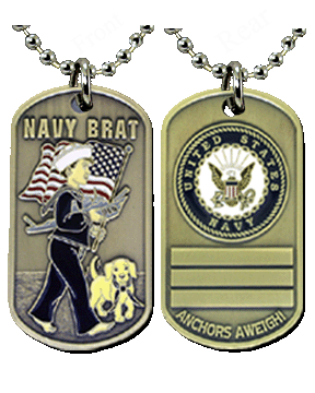 Navy Brat Dog Tag