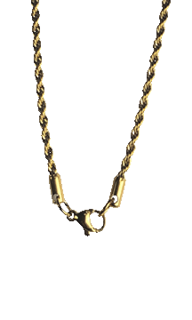 2.0mm Gold Rope Chain