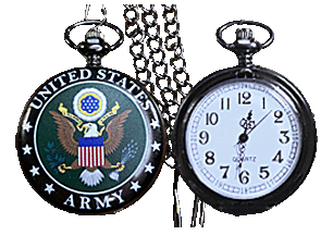 US Army Green Seal Pocket Watch