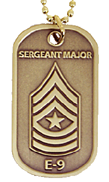 Army Sergeant Major E9
