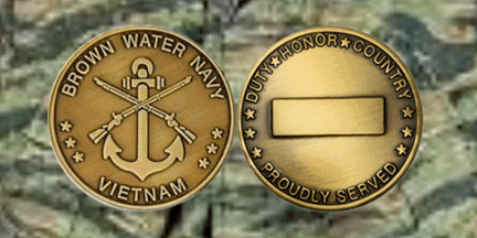 Brown Water Navy Vietnam Challenge Coin