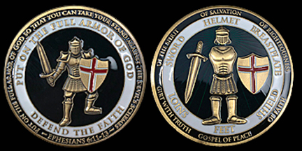 Armor of God Challenger Coin