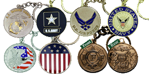 Military and FireFighter Key Chains