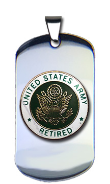 U.S. Navy Retired Steel Dog Tag
