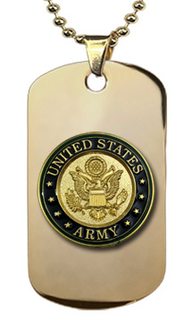 U.S. Army Seal Steel Dog Tag