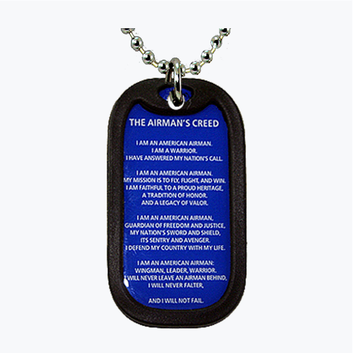 Air-Force Airmans Creed Aluminum Dog Tag
