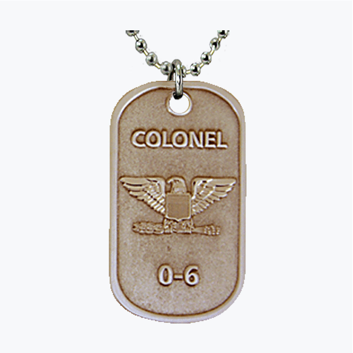 Air Force Colonel O6 Dog Tag