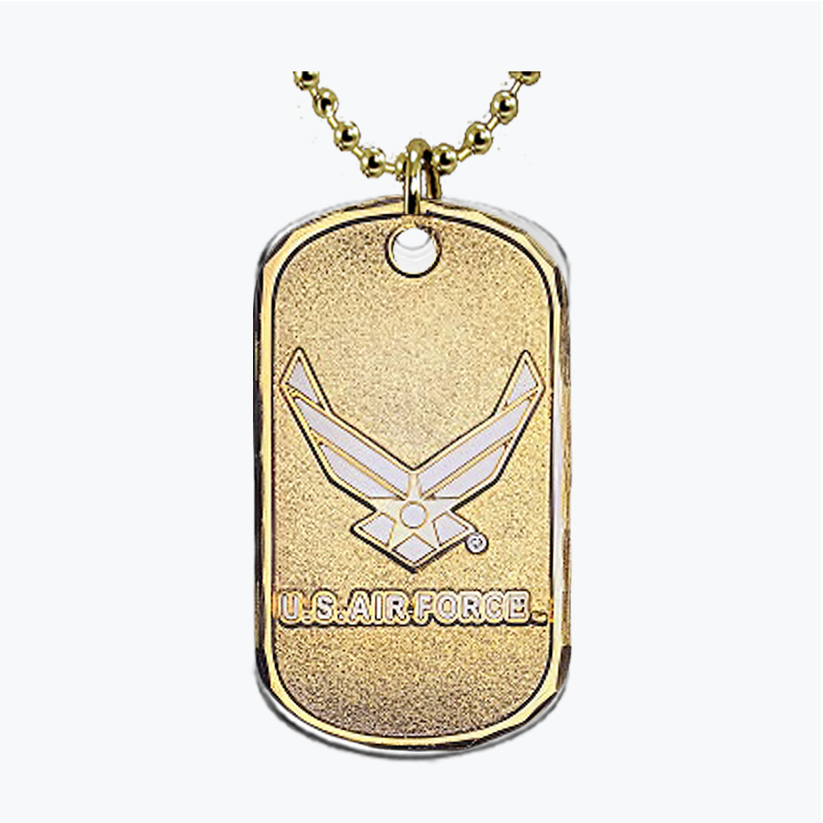 Air Force Insignia Hap Arnold Wing Gold Dog Tag