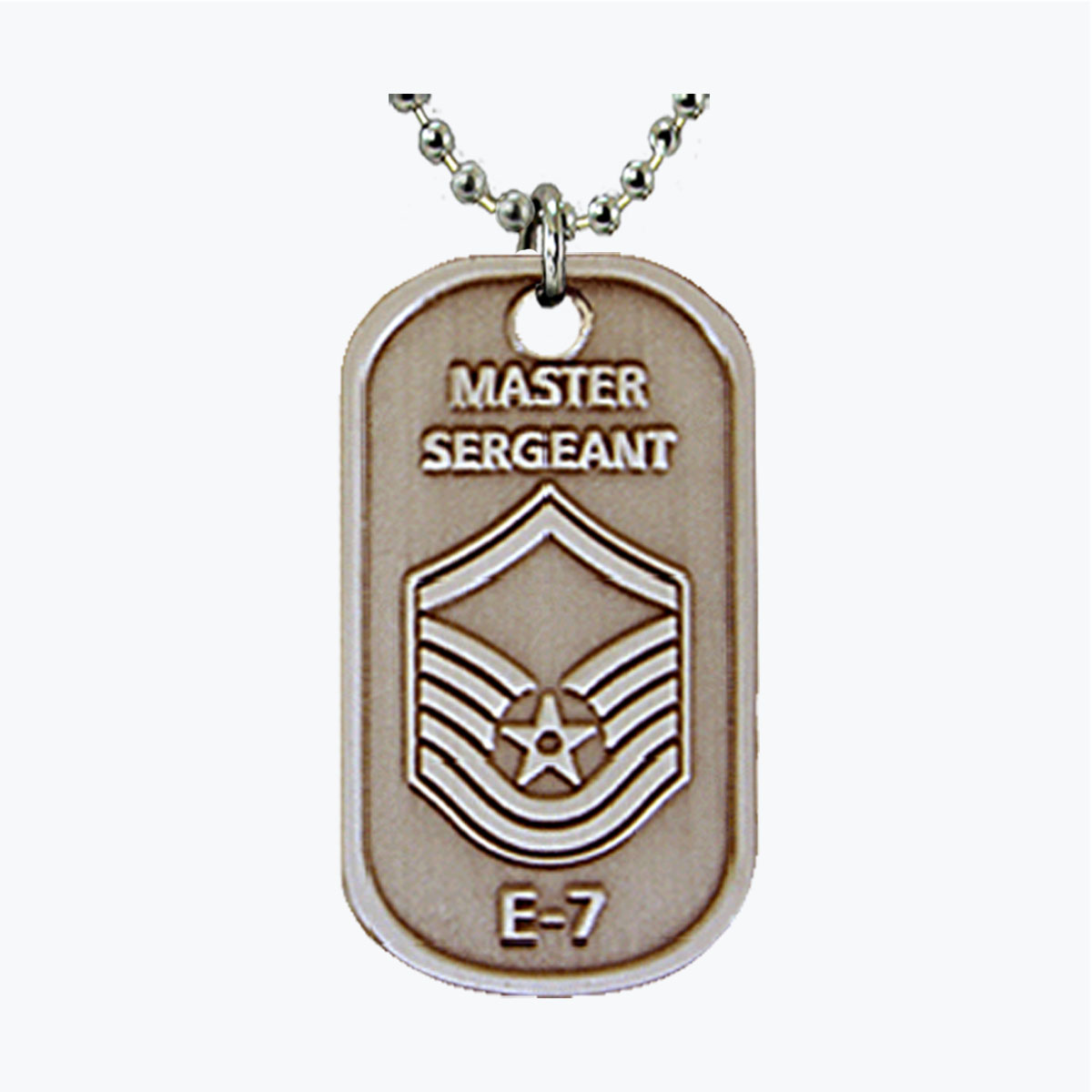 Air Force Master Sergeant E7 Dog Tag