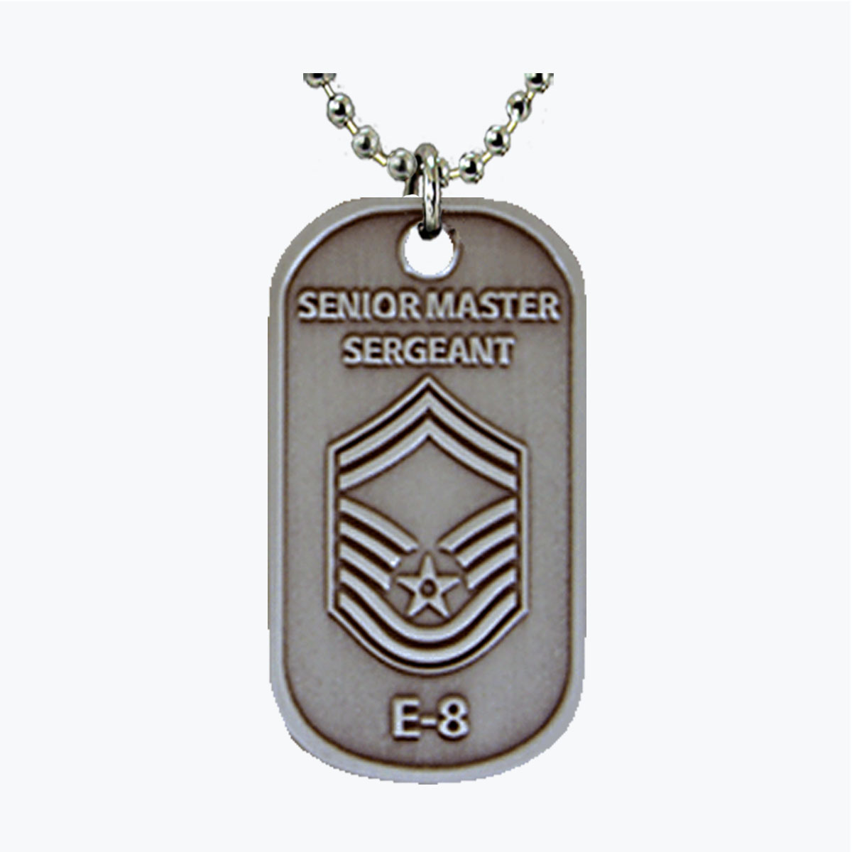 Air Force Senior Master Sergeant E8 Dog Tag