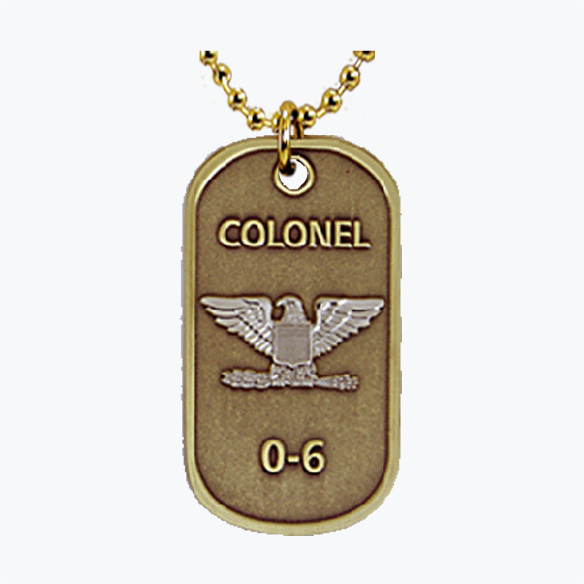 Army Colonel O6 Dog Tag