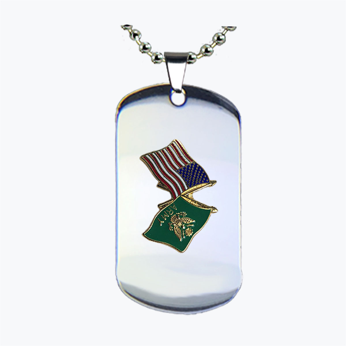 Army Flag-US Flag Dog Tag