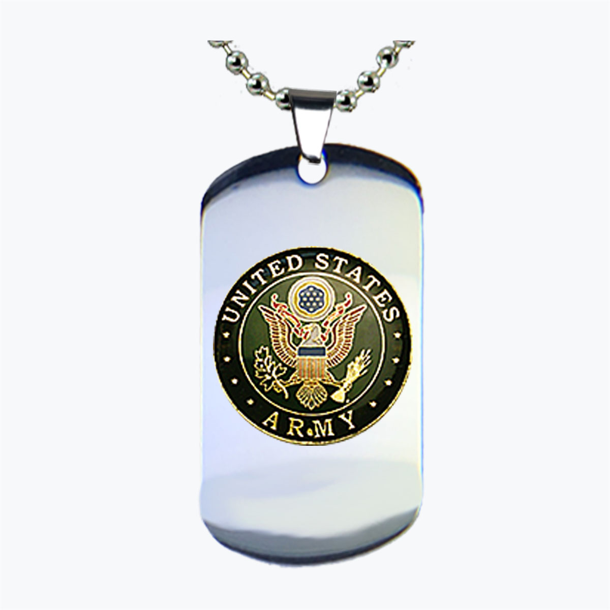 Army Green Insignia Dog Tag