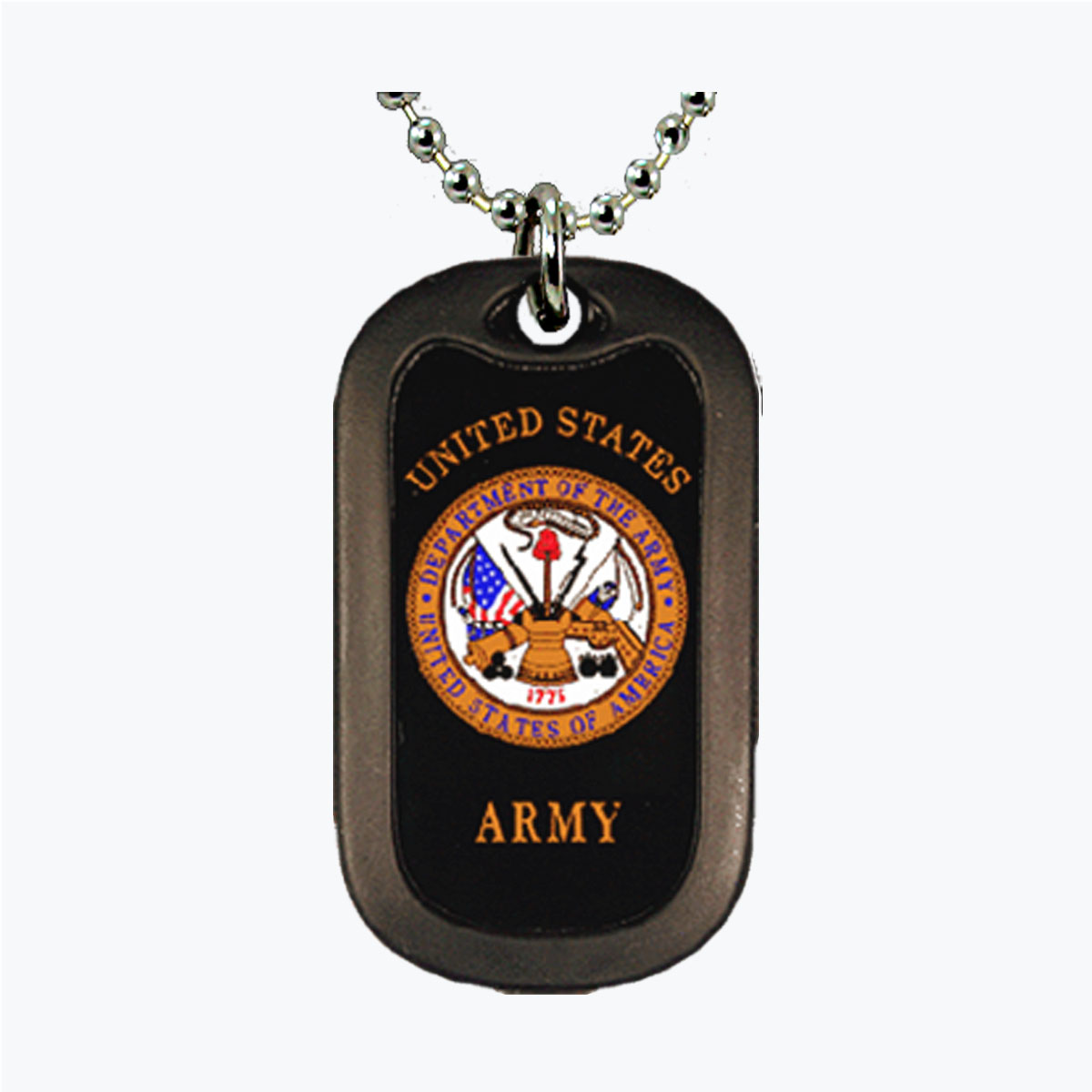 Army Insignia Aluminum Dog Tag