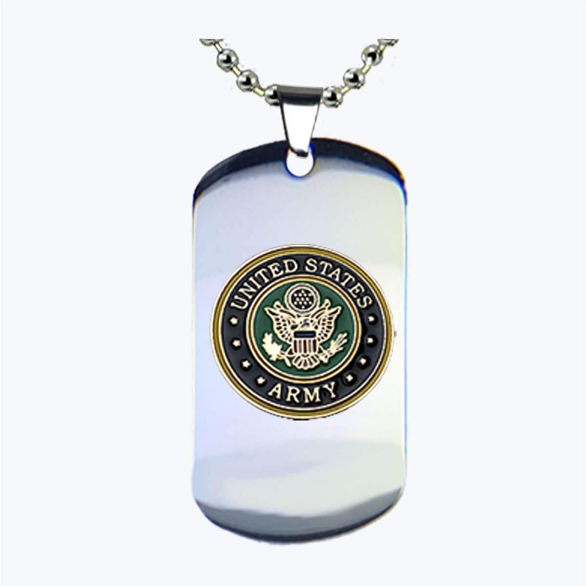 Army Insignia-Green Dog Tag