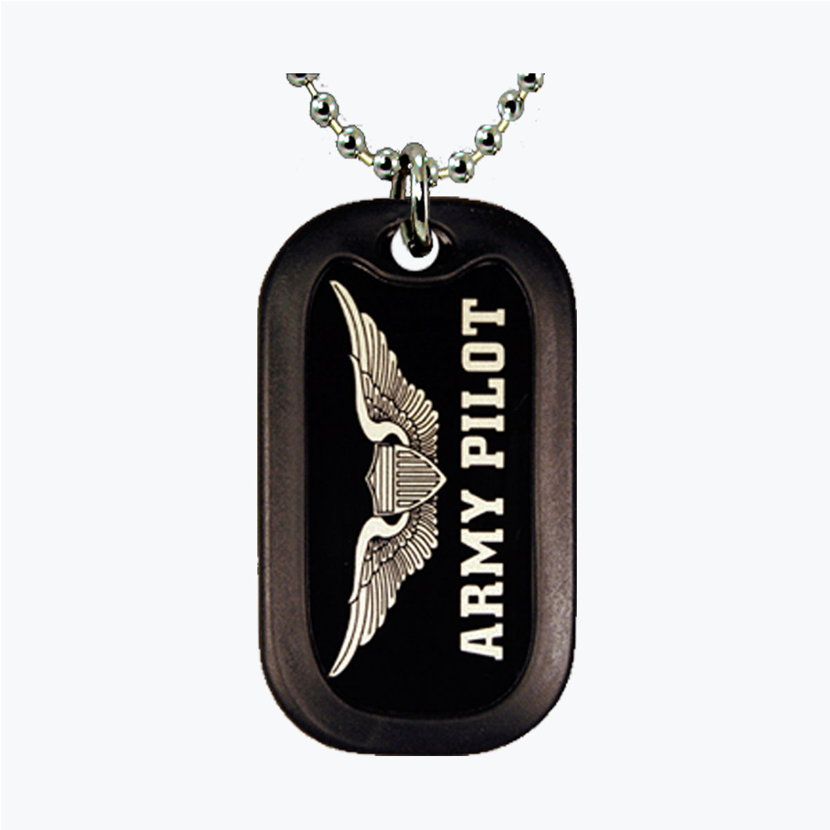 Army Pilot Aluminum Dog Tag