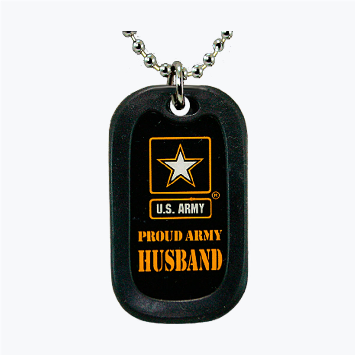 Army Proud Army Husband Aluminum Dog Tag