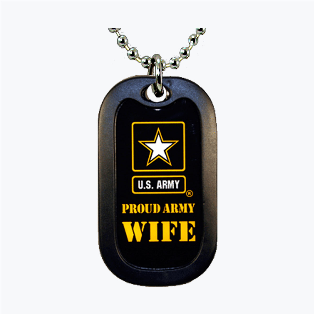 Army Proud Army Wife Aluminum Dog Tag