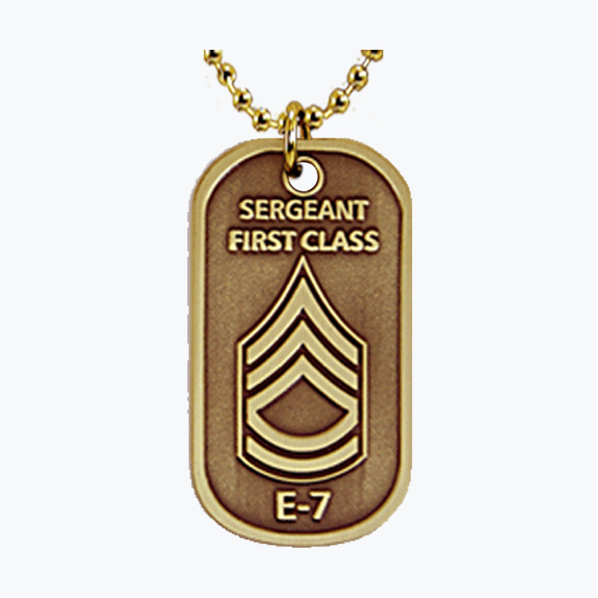 Army Sergrant First Class E7 Dog Tag