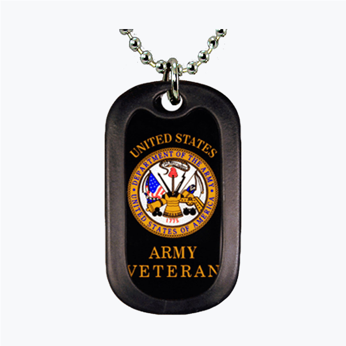 Army Veteran Aluminum Dog Tag