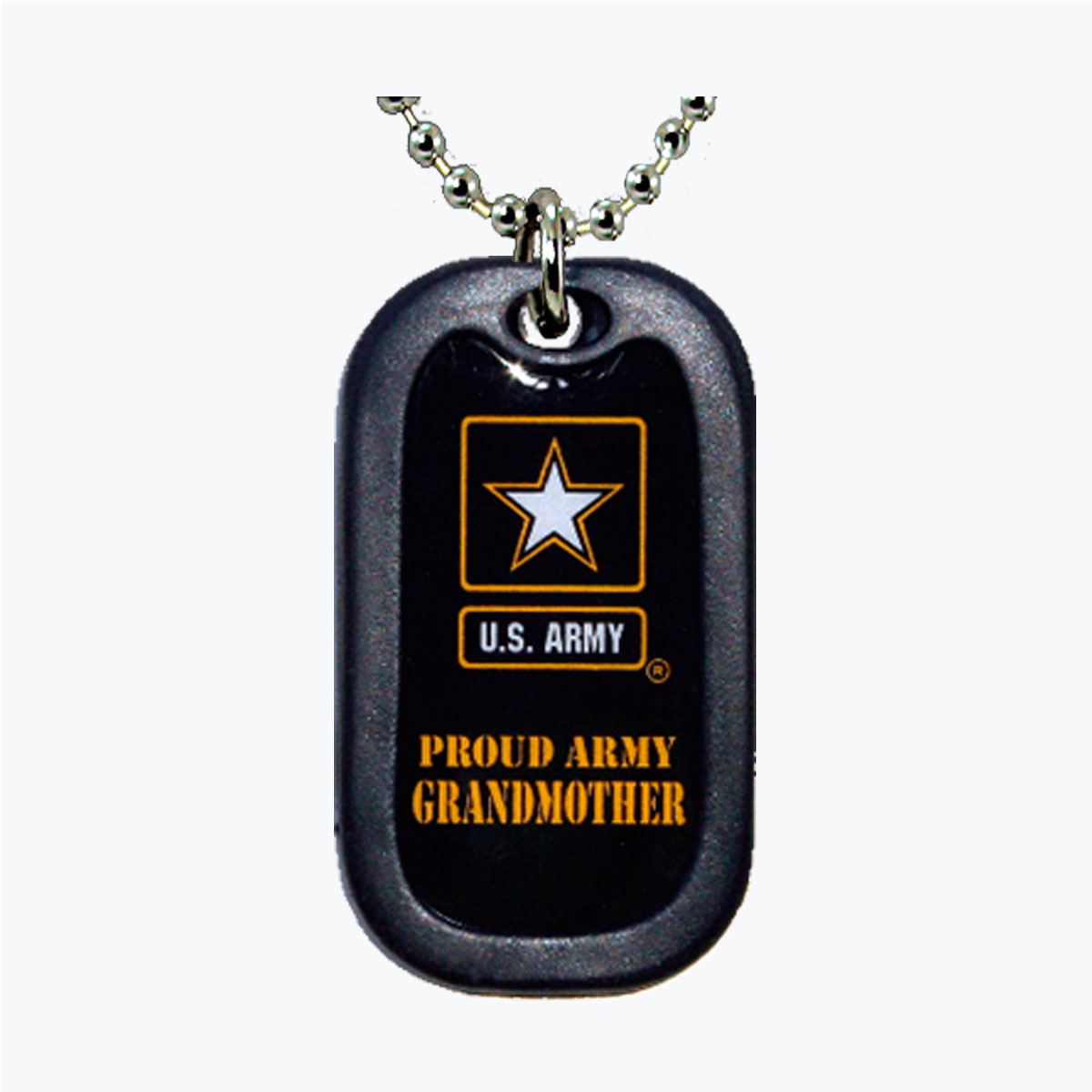 Proud Army Grandmother Aluminum Dog Tag