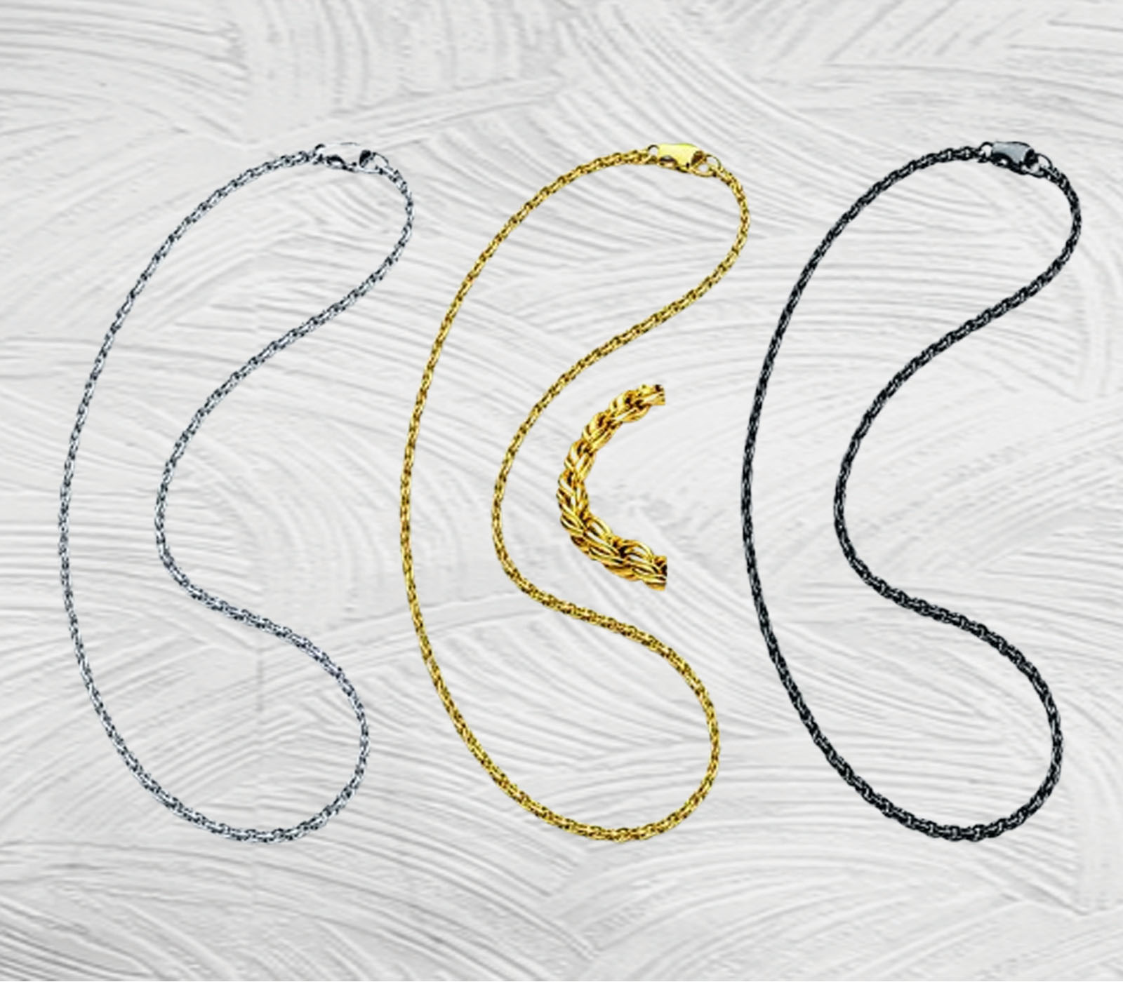 2.0mm Twisted Rope Chain - 24 Inch