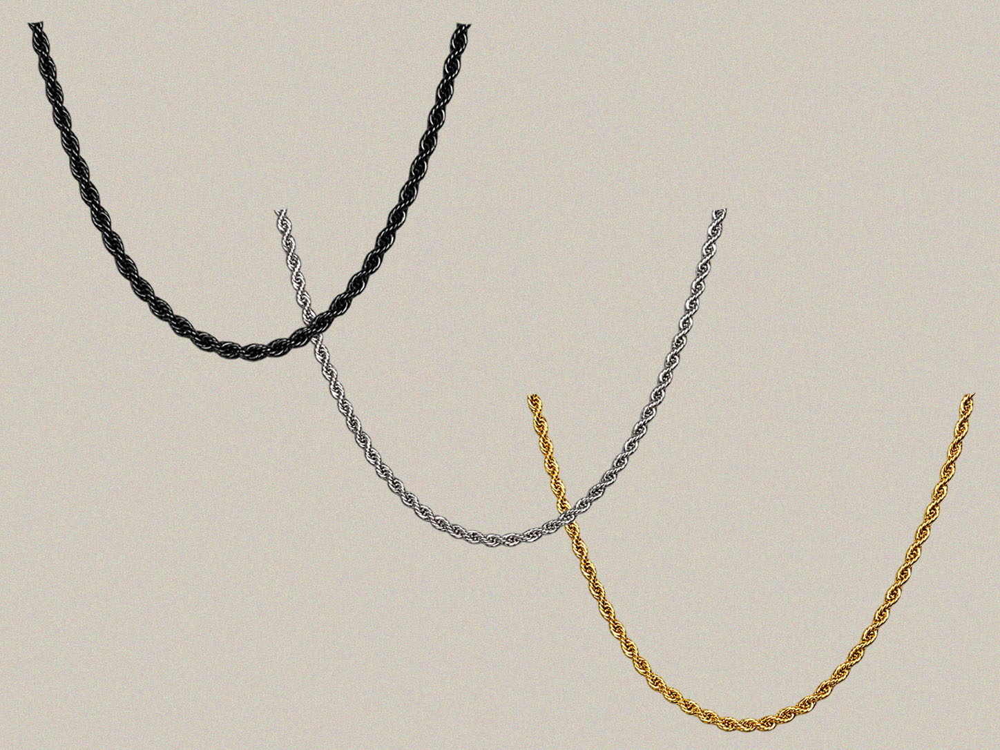2.0mm Stainless Twisted Rope Chains