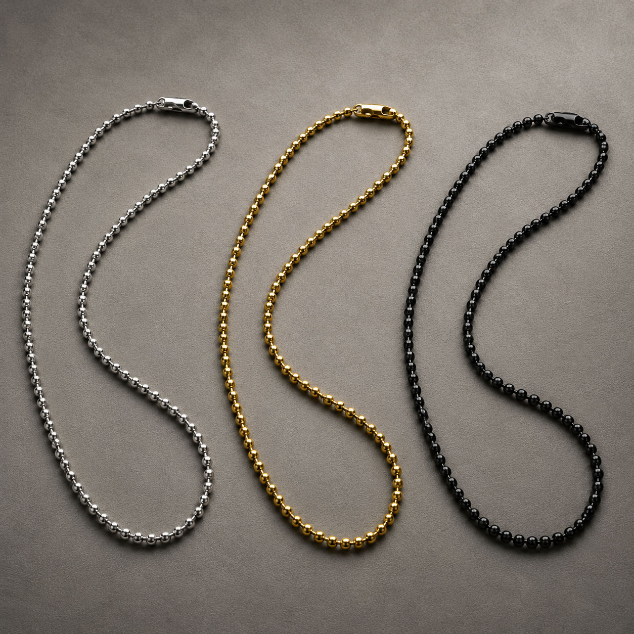 2.4mm Ball Chains with Clasp