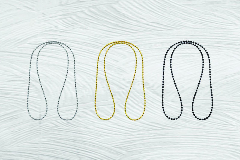 2.4mm No Clasp Endless Ball Chains