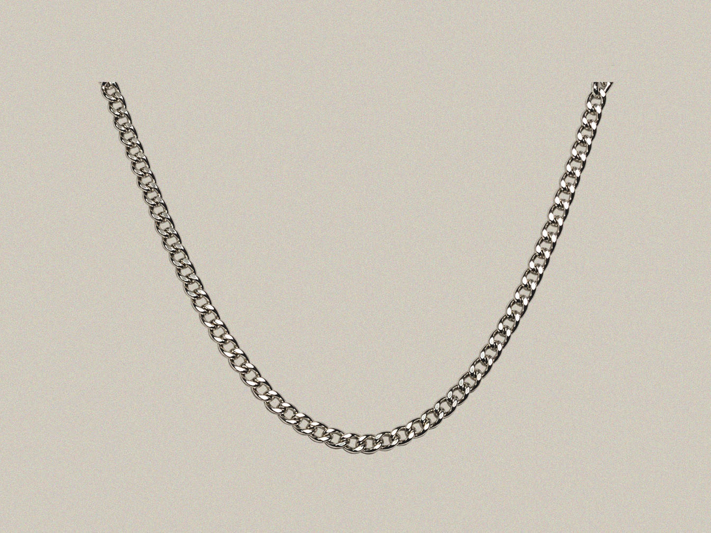 2.8mm Stainless Curb Link Chains No Clasp - 26 Inch