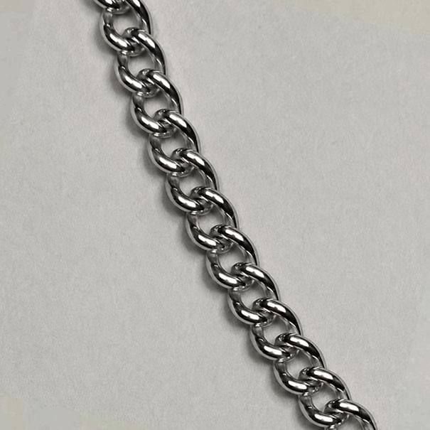 3.0mm stainless steel curb link chain detail image