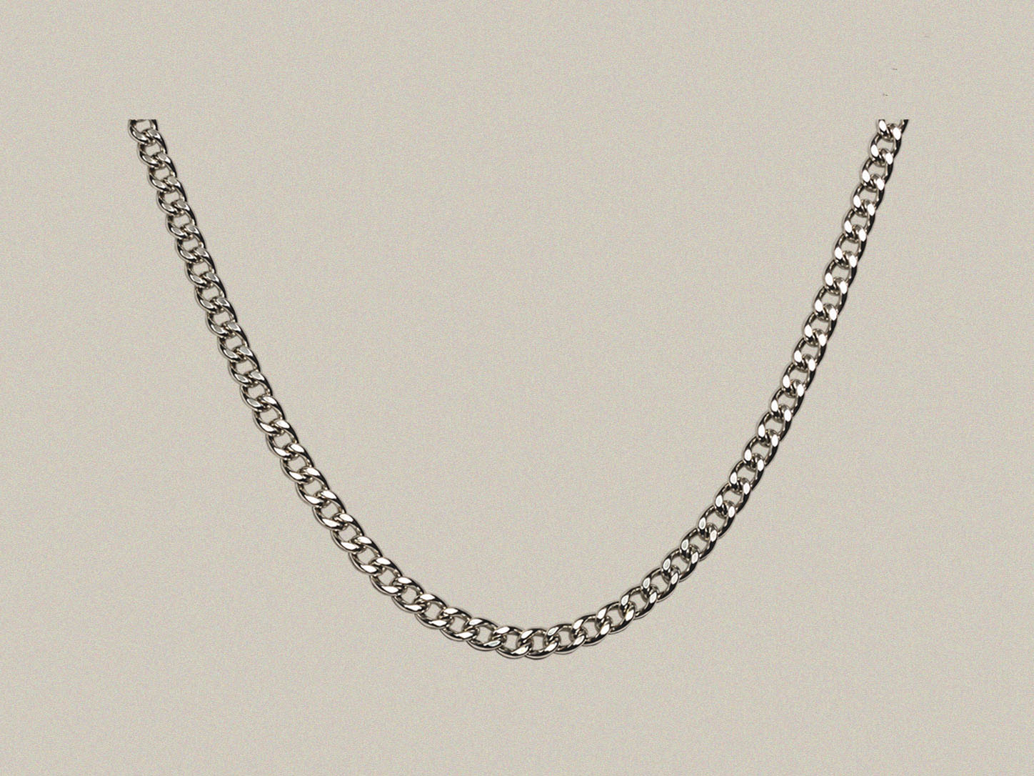 3.0mm Stainless Curb Link Chain - 27 Inch