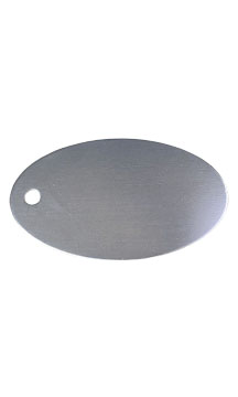 Silver Oval Aluminum