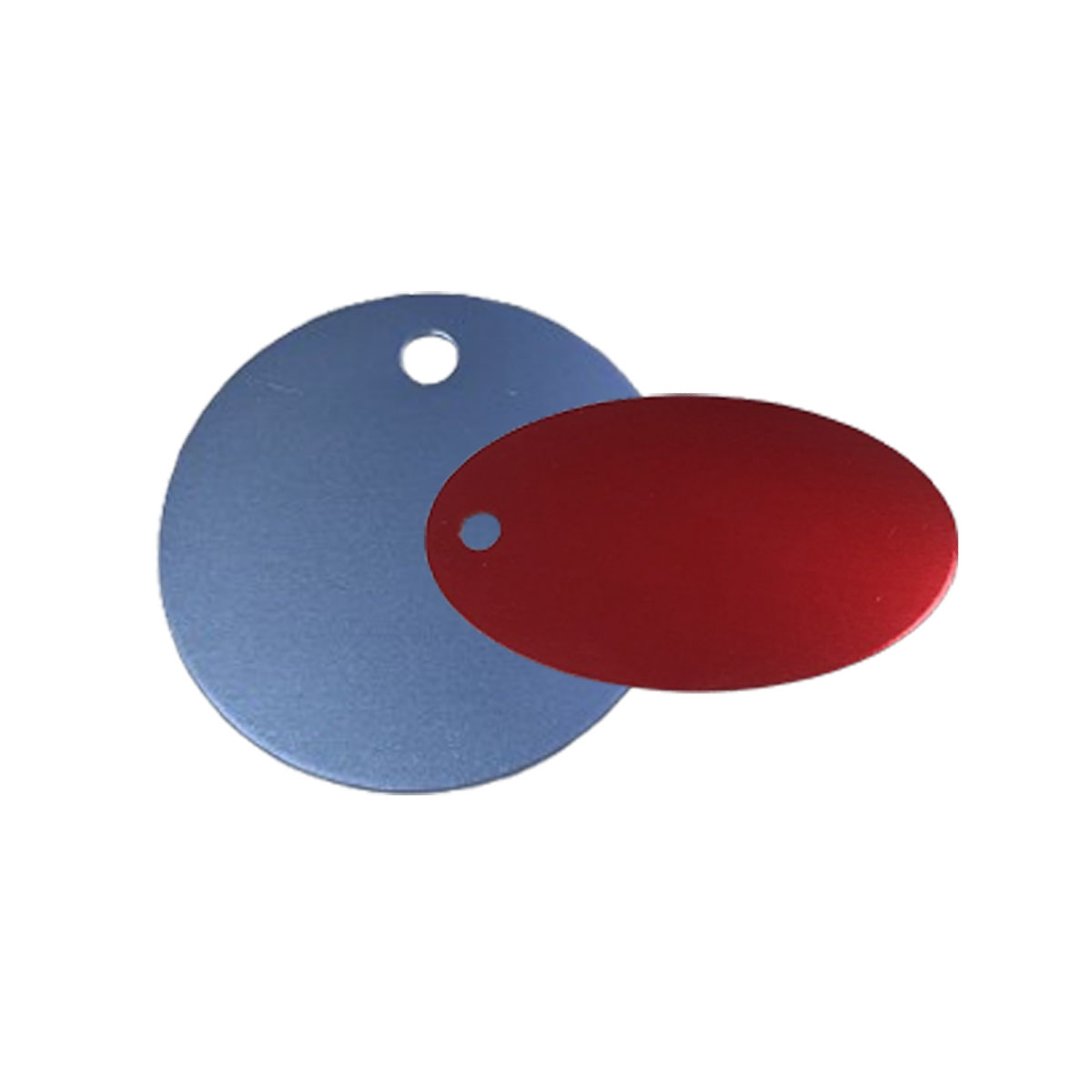 Round and Oval Aluminum Dog Tag Blanks