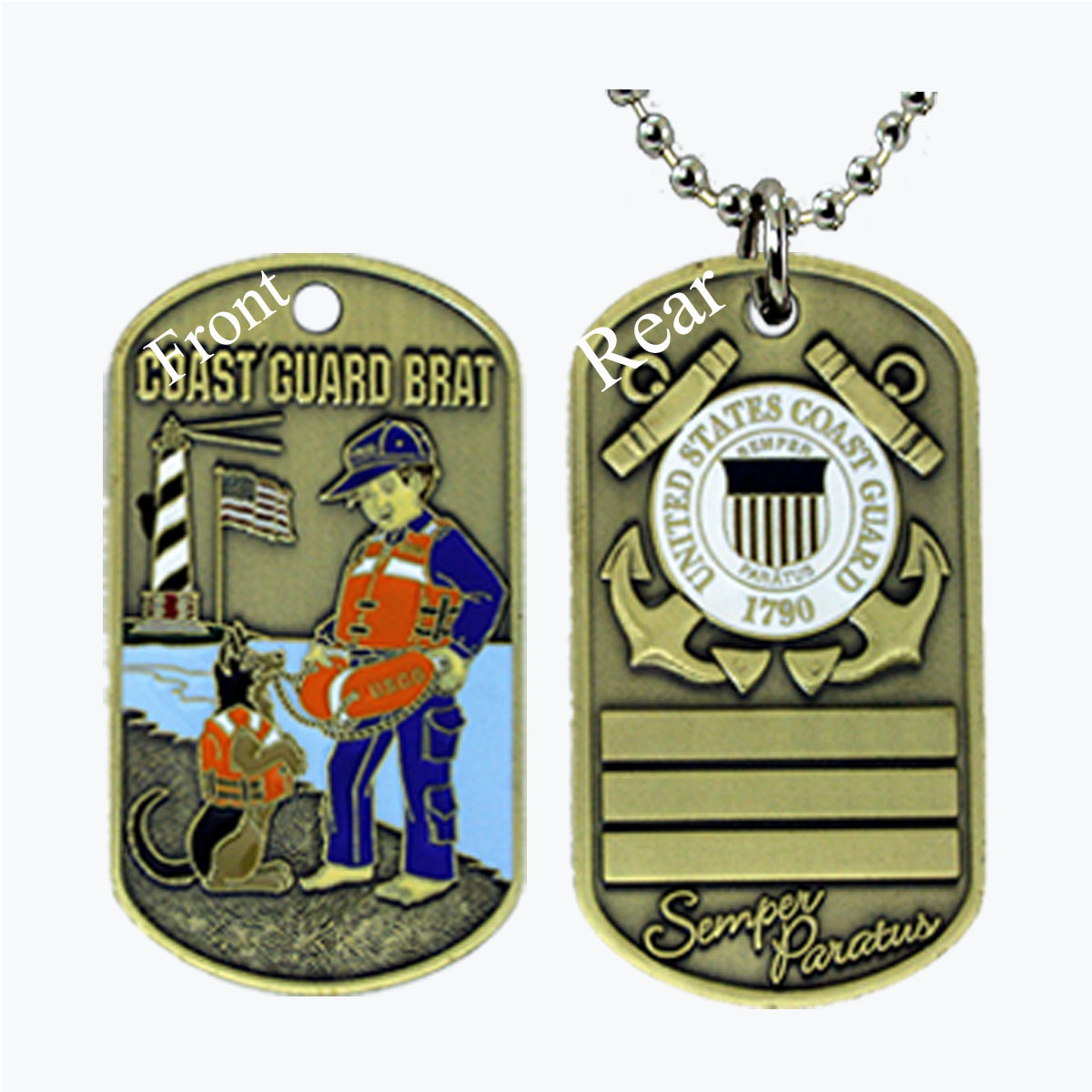 Coast Guard Brat Dog Tag