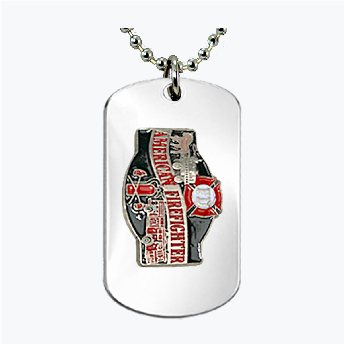 American Firefighter Dog Tag