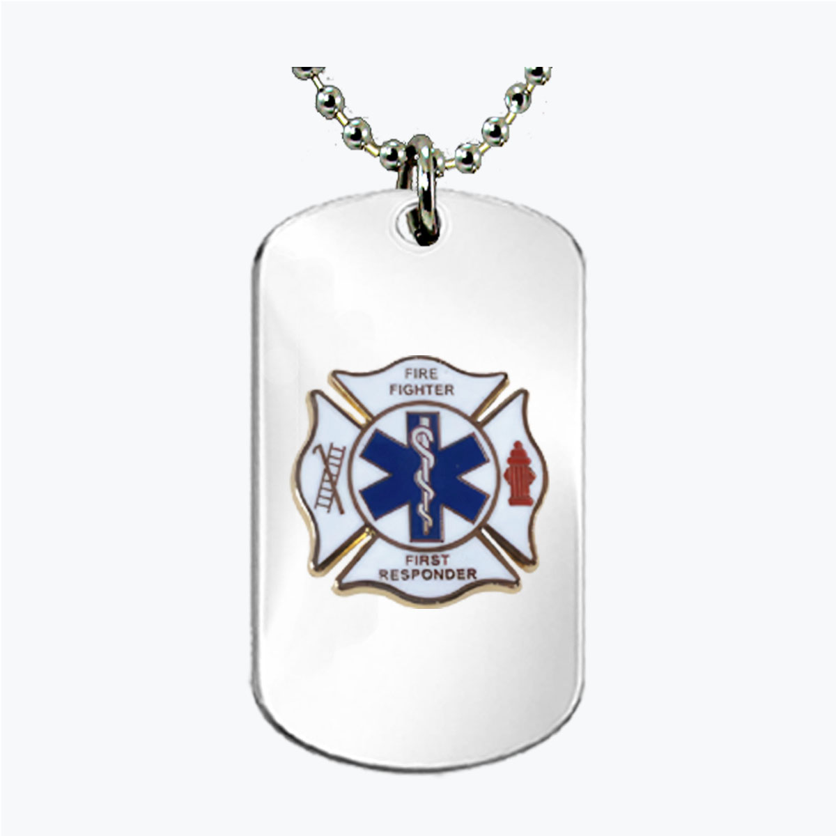 Firefigther First Responder Dog Tag