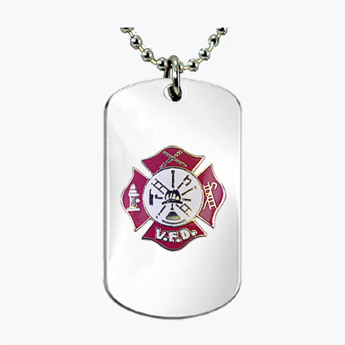 Firefighter Volunteer Dog Tag