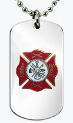 Firefighter Maltese Tag