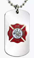 Firefighter Maltese Tag