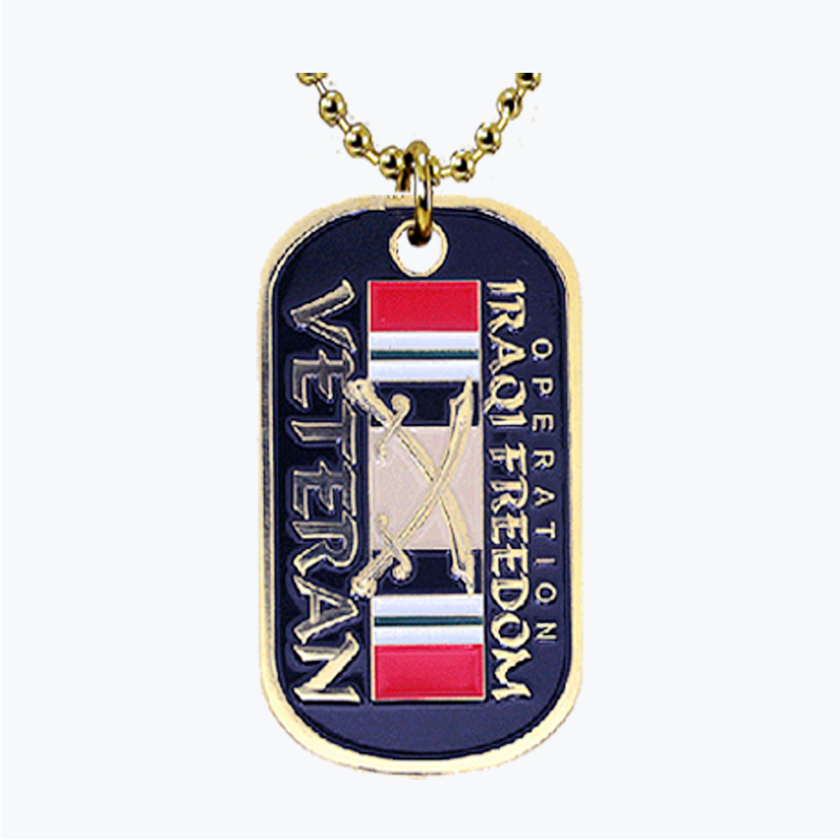 Operation Iraqi Freedom Veteran Dog Tag
