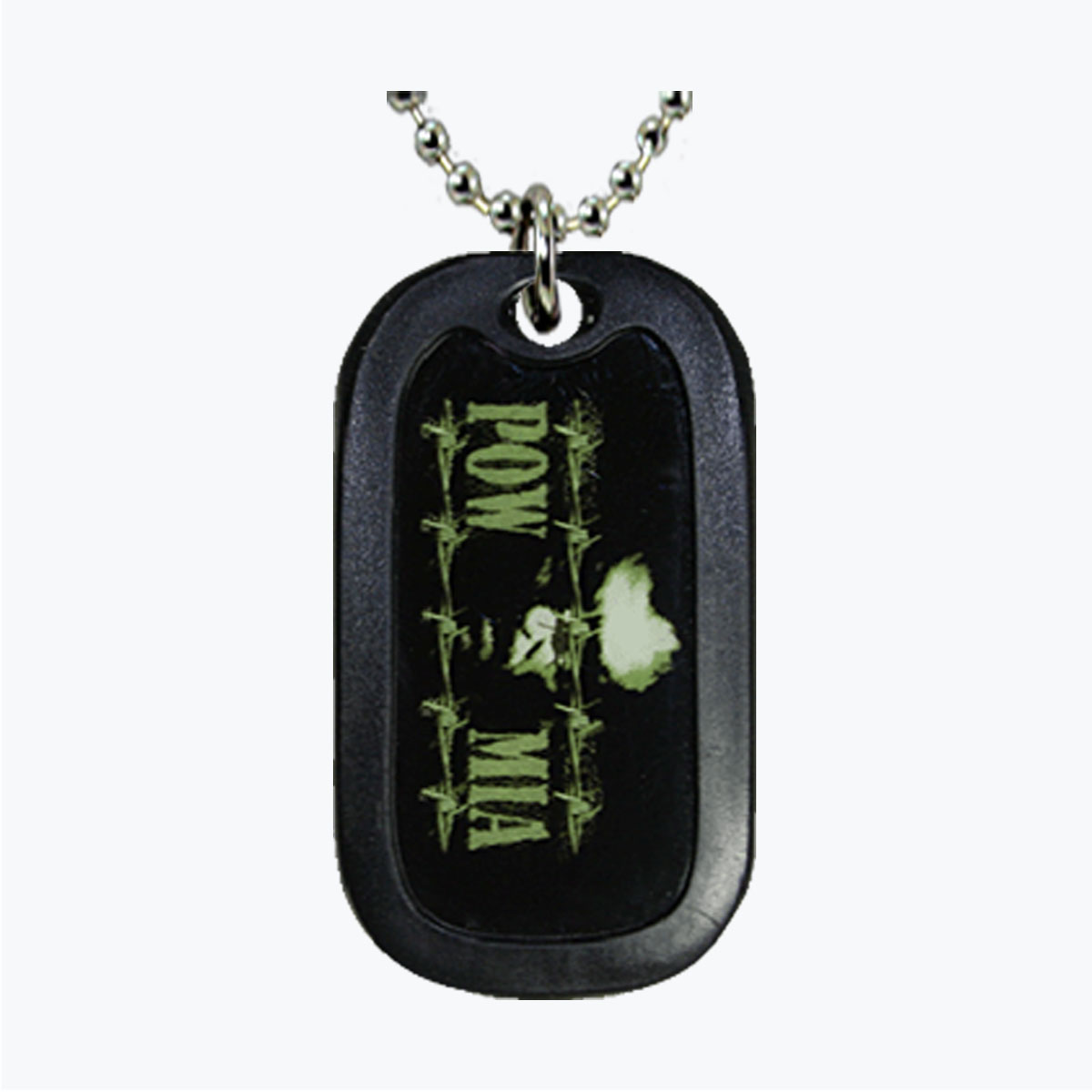 POW-MIA Green Dog Tag