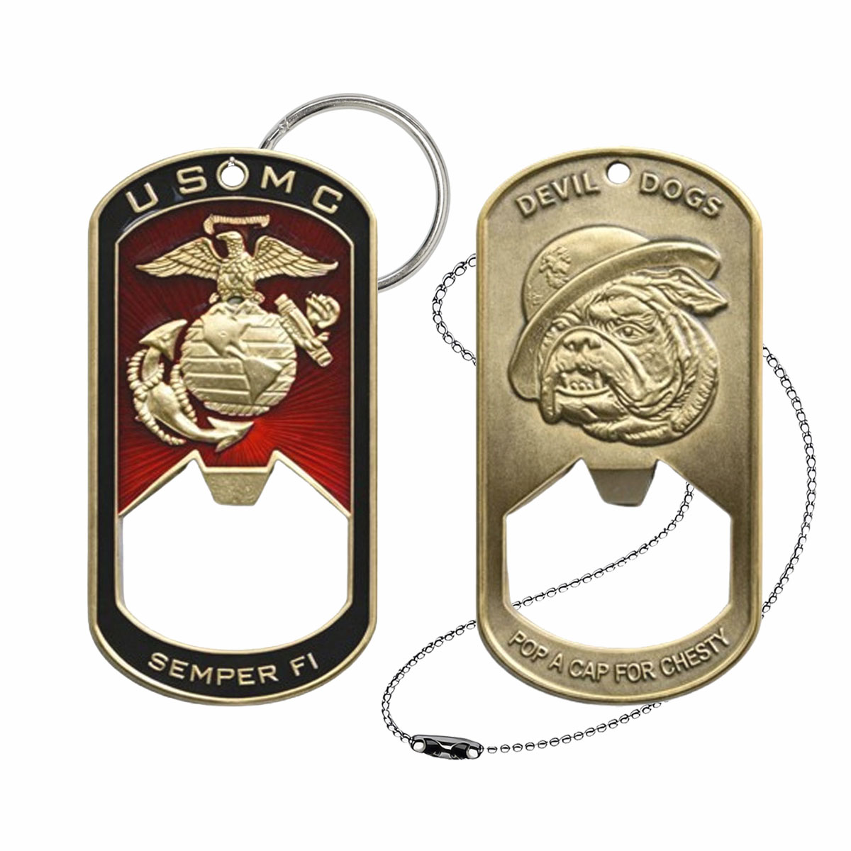 Marine Corp Devil Dogs Bottle Opener